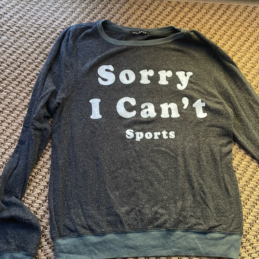 Wildfox long sleeve graphic sweatshirt size small